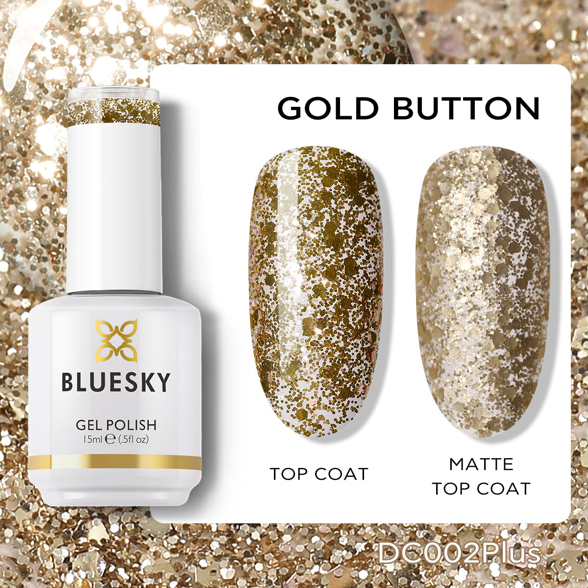 Gel Nail Polish | Classic PLUS | GOLD BUTTON