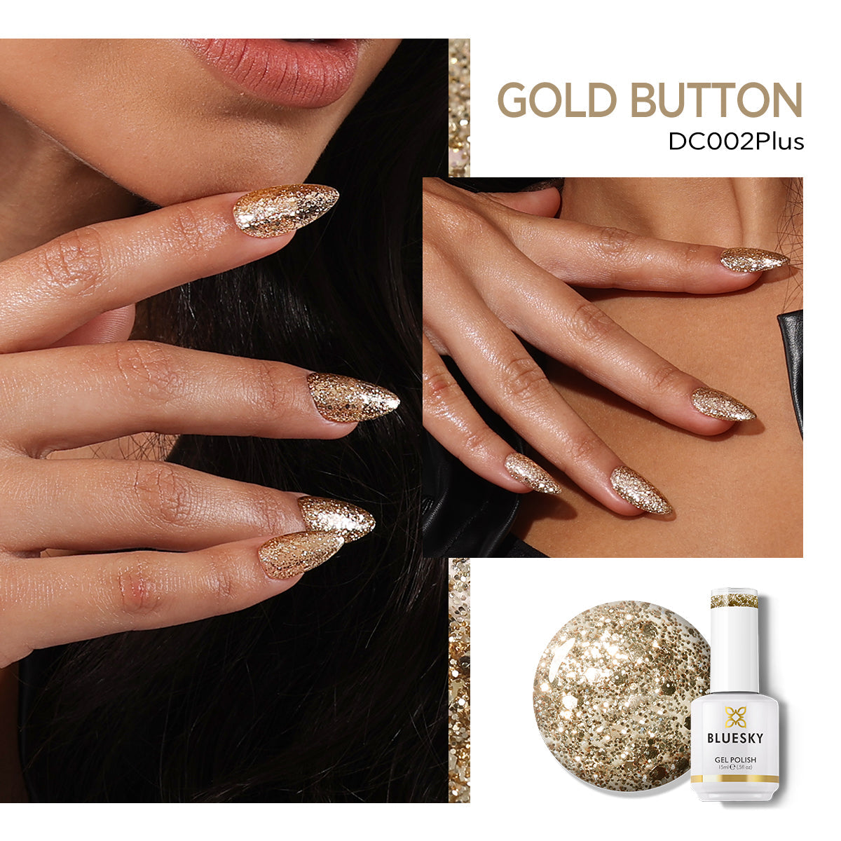 Gel Nail Polish | Classic PLUS | GOLD BUTTON