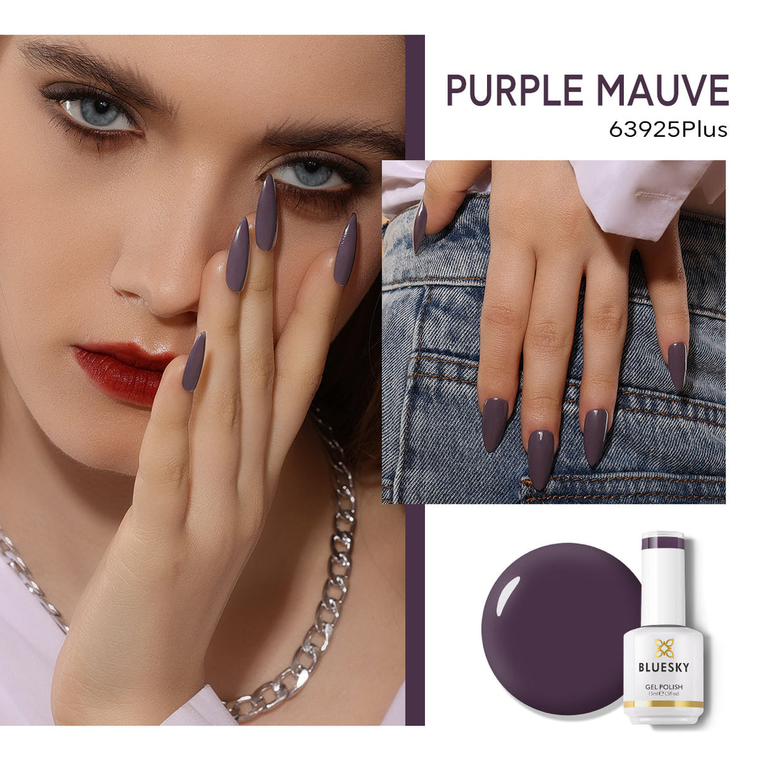 Gel Nail Polish | Classic PLUS | PURPLE MAUVE