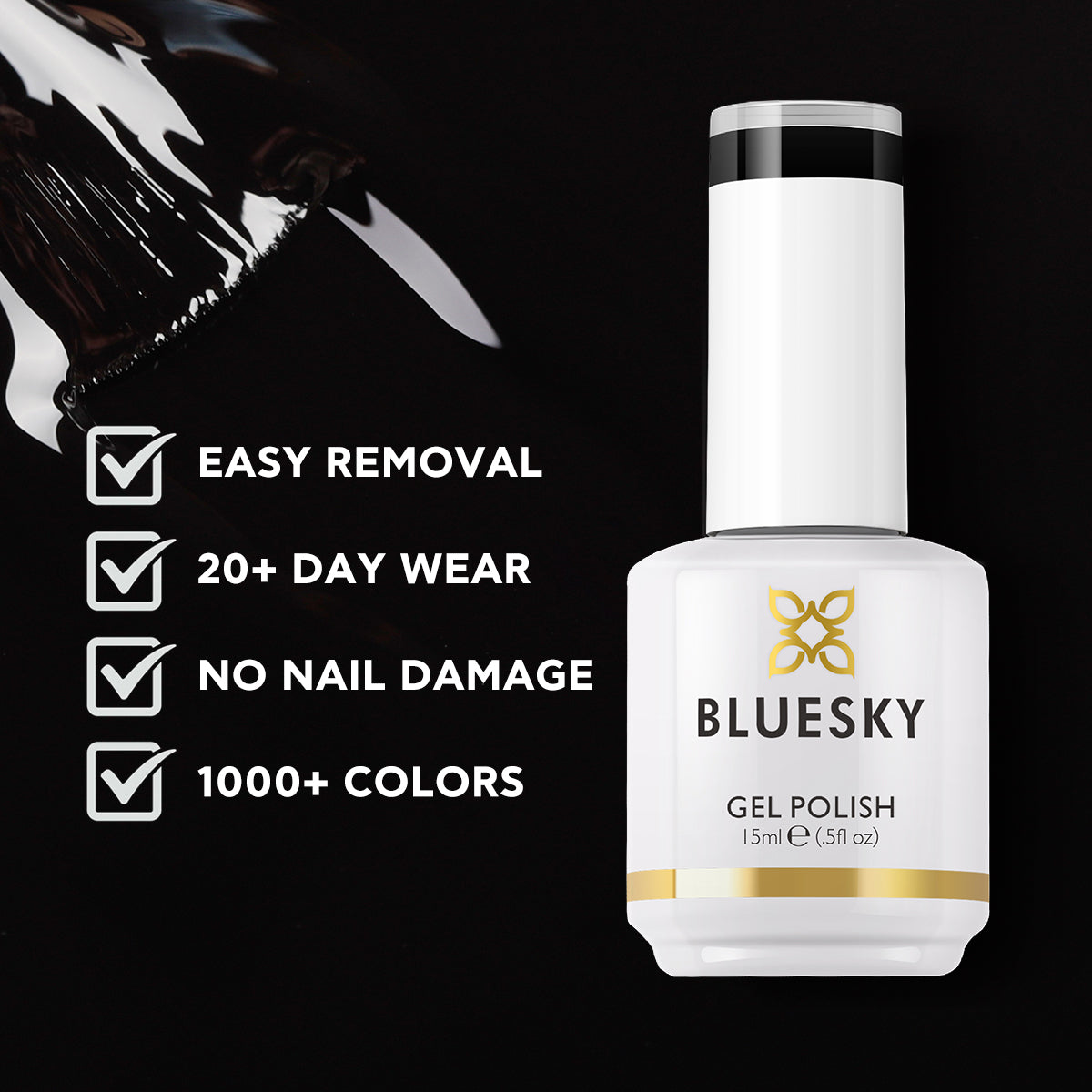 Gel Nail Polish | Classic PLUS | BLACK KNIGHT