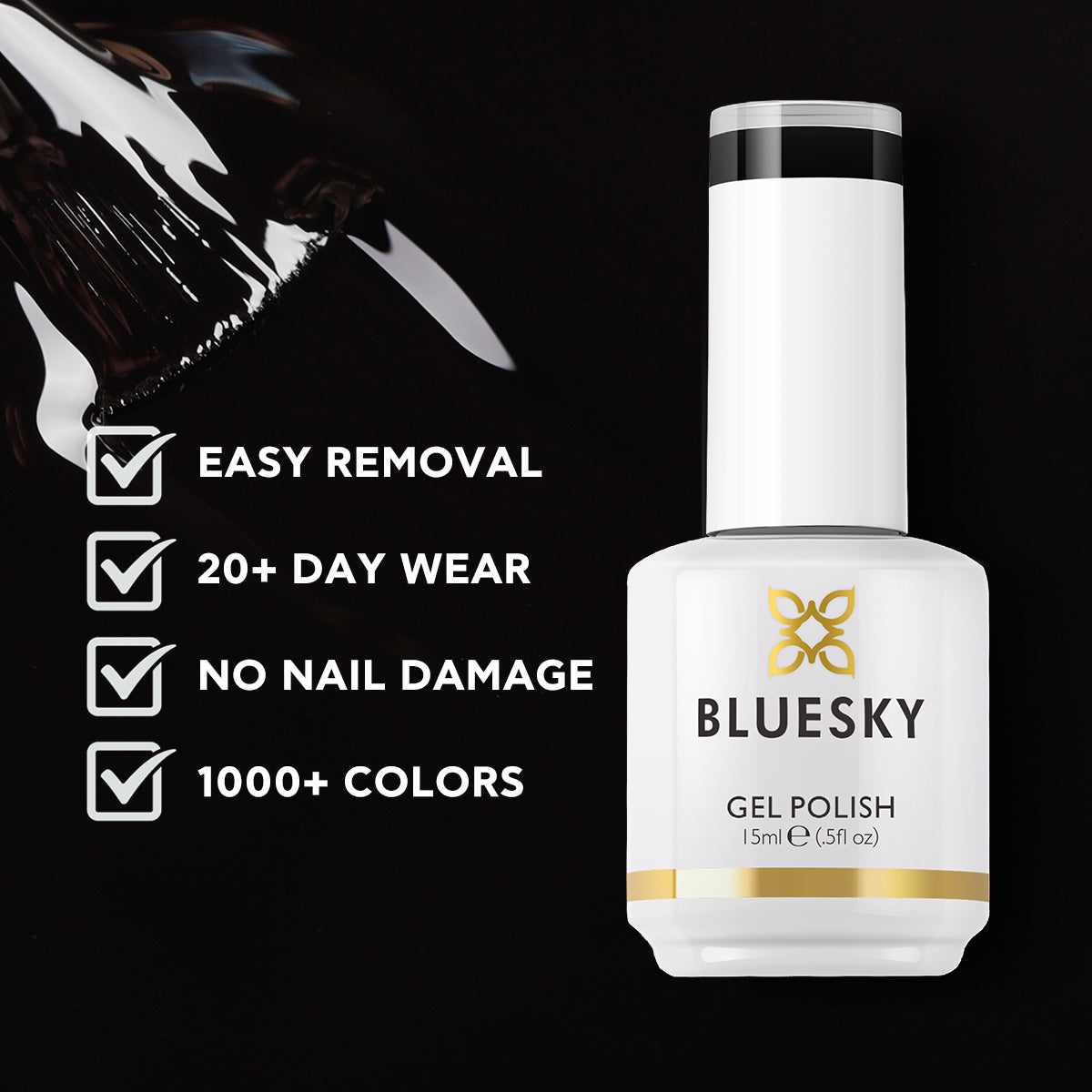 Gel Nail Polish | Classic PLUS | JET BLACK