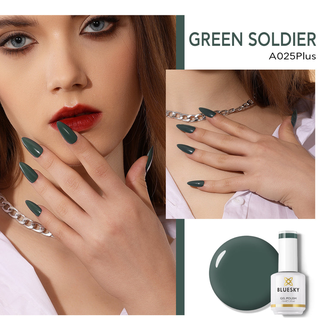 Gel Nail Polish | Classic PLUS | GREEN SOLDIER