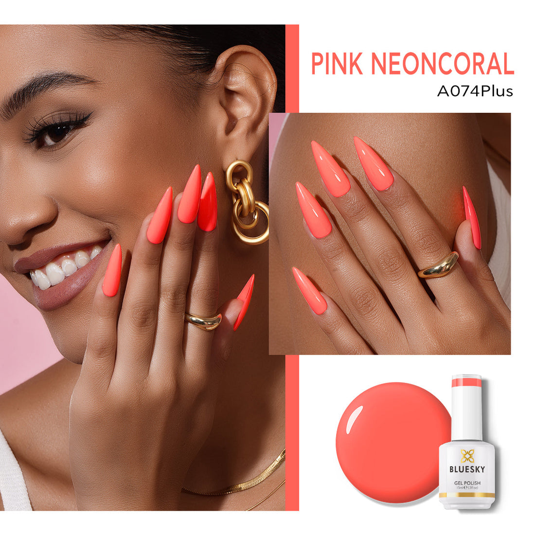 Gel Nail Polish | Classic PLUS | PINK NEON CORAL