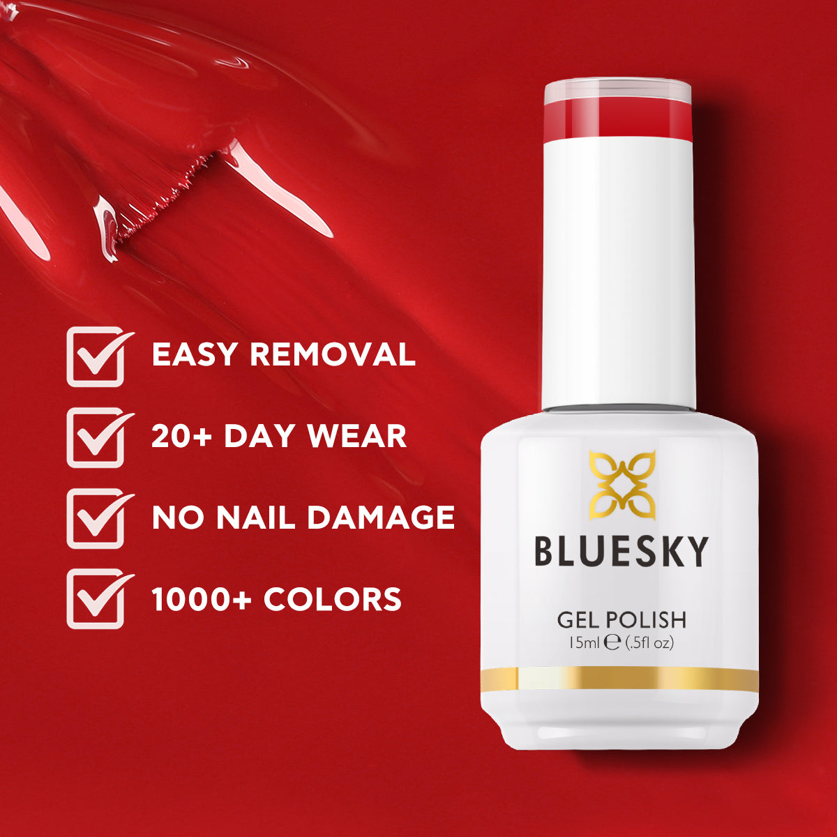 Gel Nail Polish | Classic PLUS | FESTIVE RED