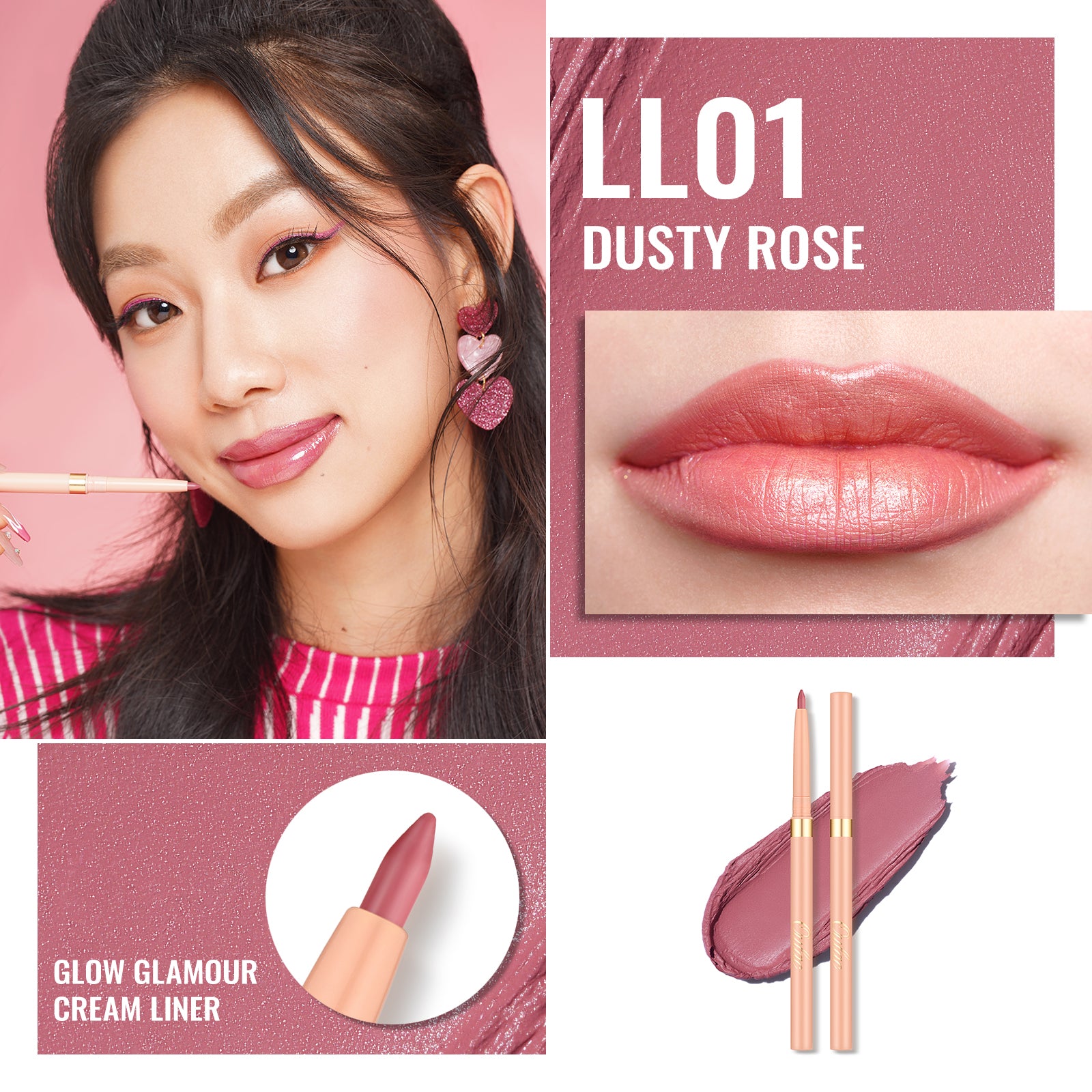 Glow Glamour Lip Liner | LL 01 Dusty Rose