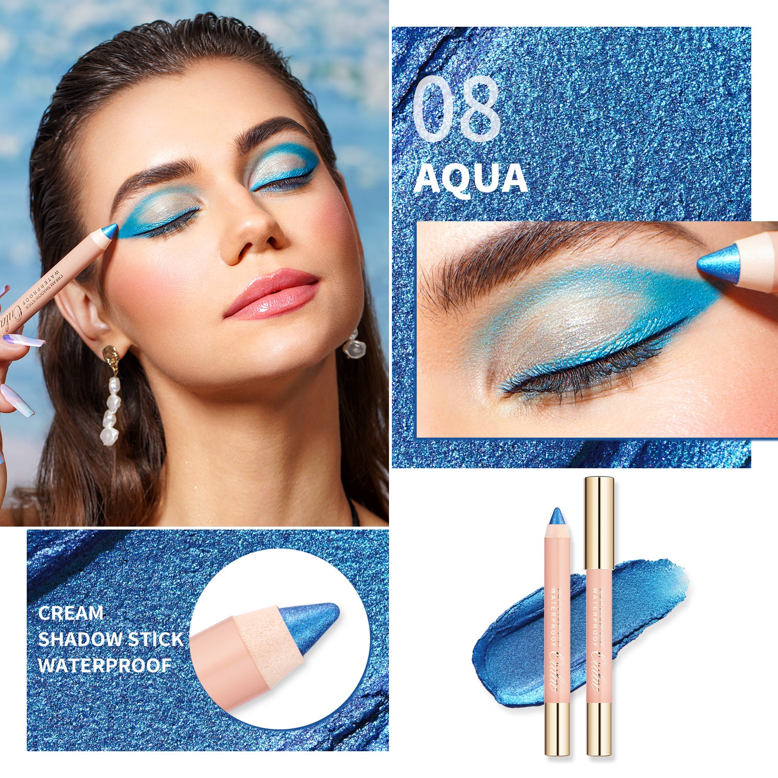 Blue cream store eyeshadow