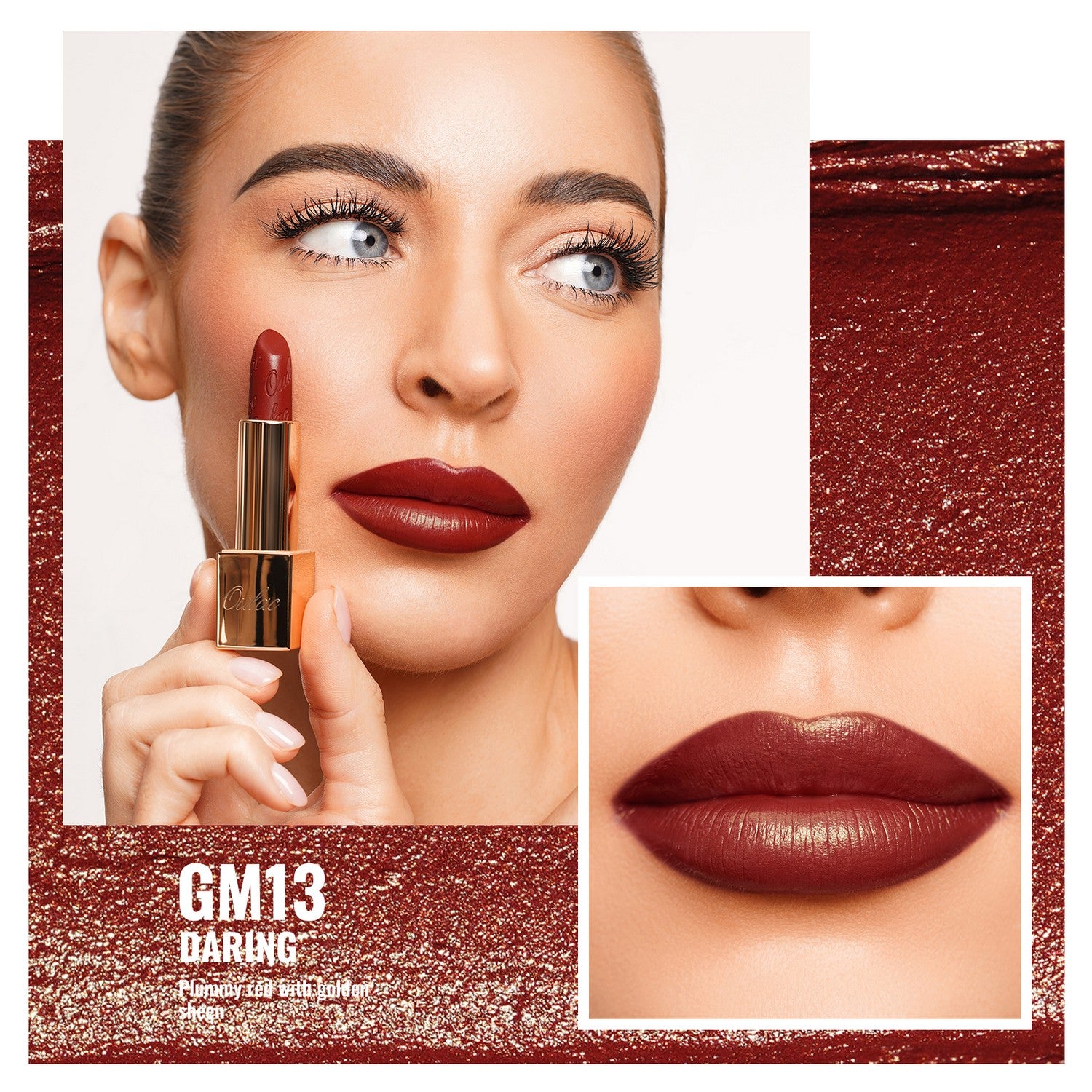 Metallic Shine Lipstick | GM13 Daring