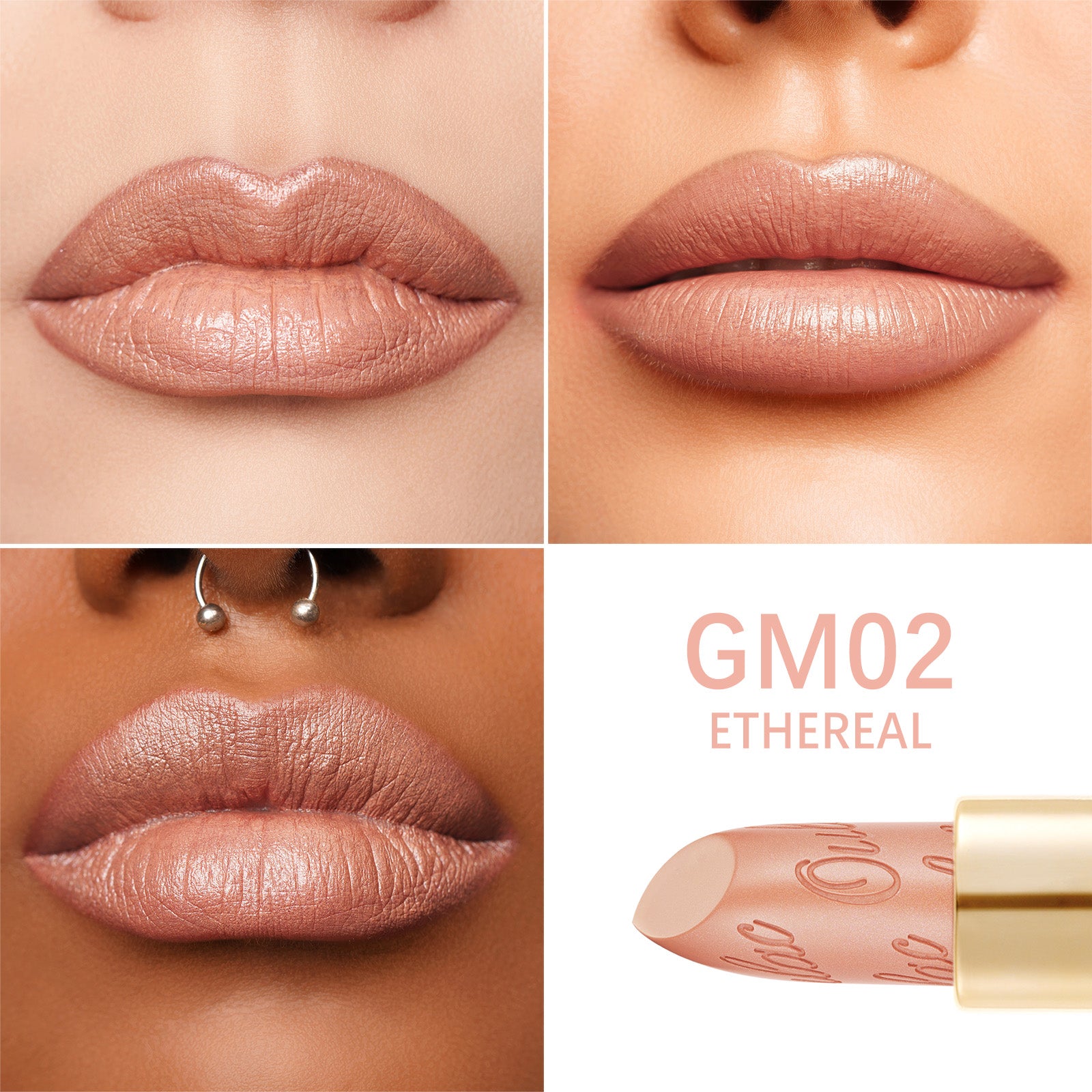 Metallic Shine Lipstick | GM02 Ethereal