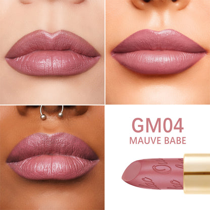 Metallic Shine Lipstick | GM04 Mauve Babe