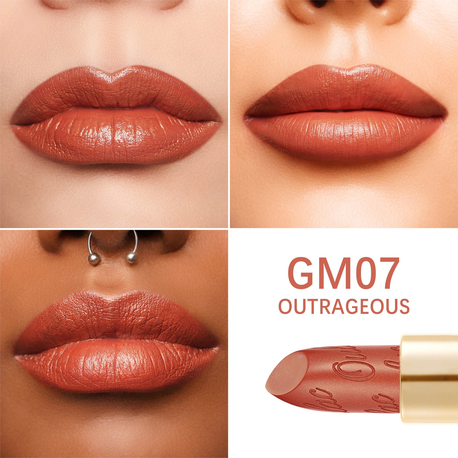 Metallic Shine Lipstick | GM07 Outrageous