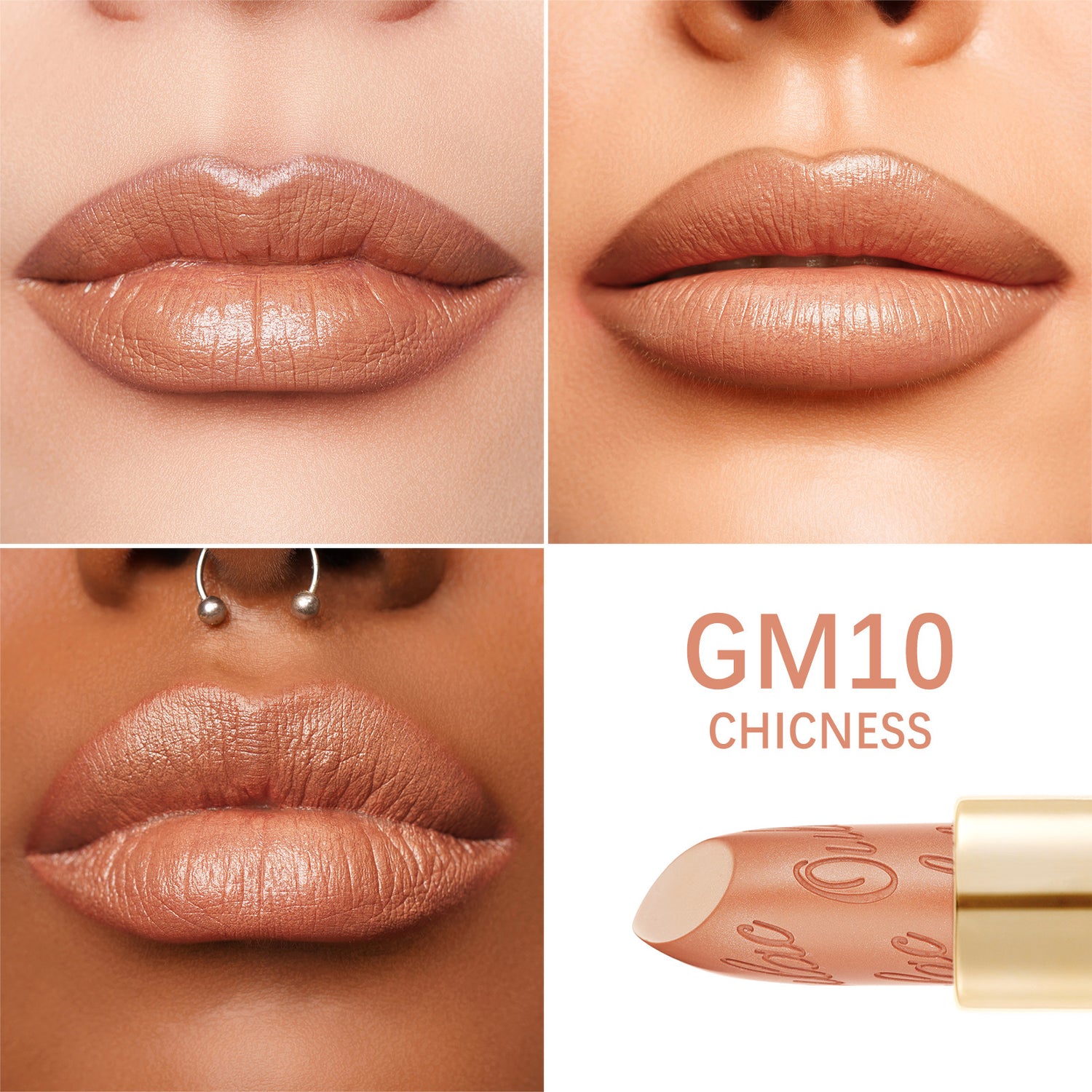 Metallic Shine Lipstick | GM10 Chicness