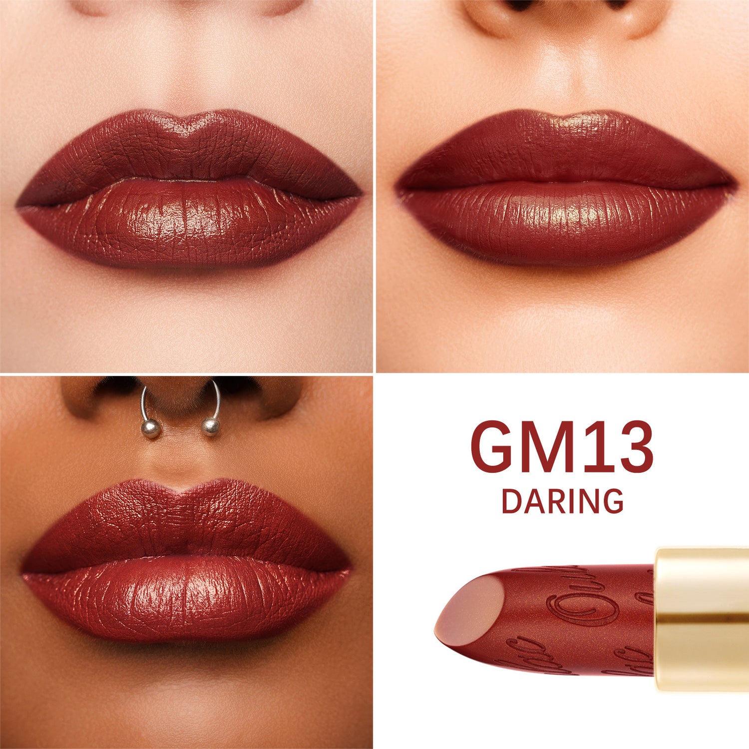 Metallic Shine Lipstick | GM13 Daring