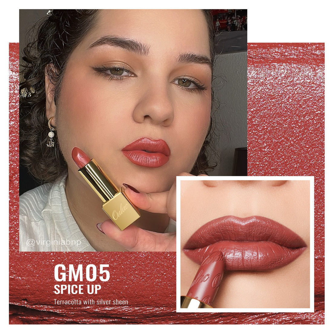 Metallic Shine Lipstick | GM05 Spice up