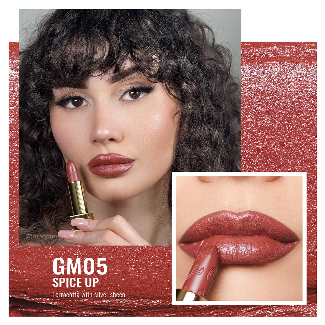 Metallic Shine Lipstick | GM05 Spice up