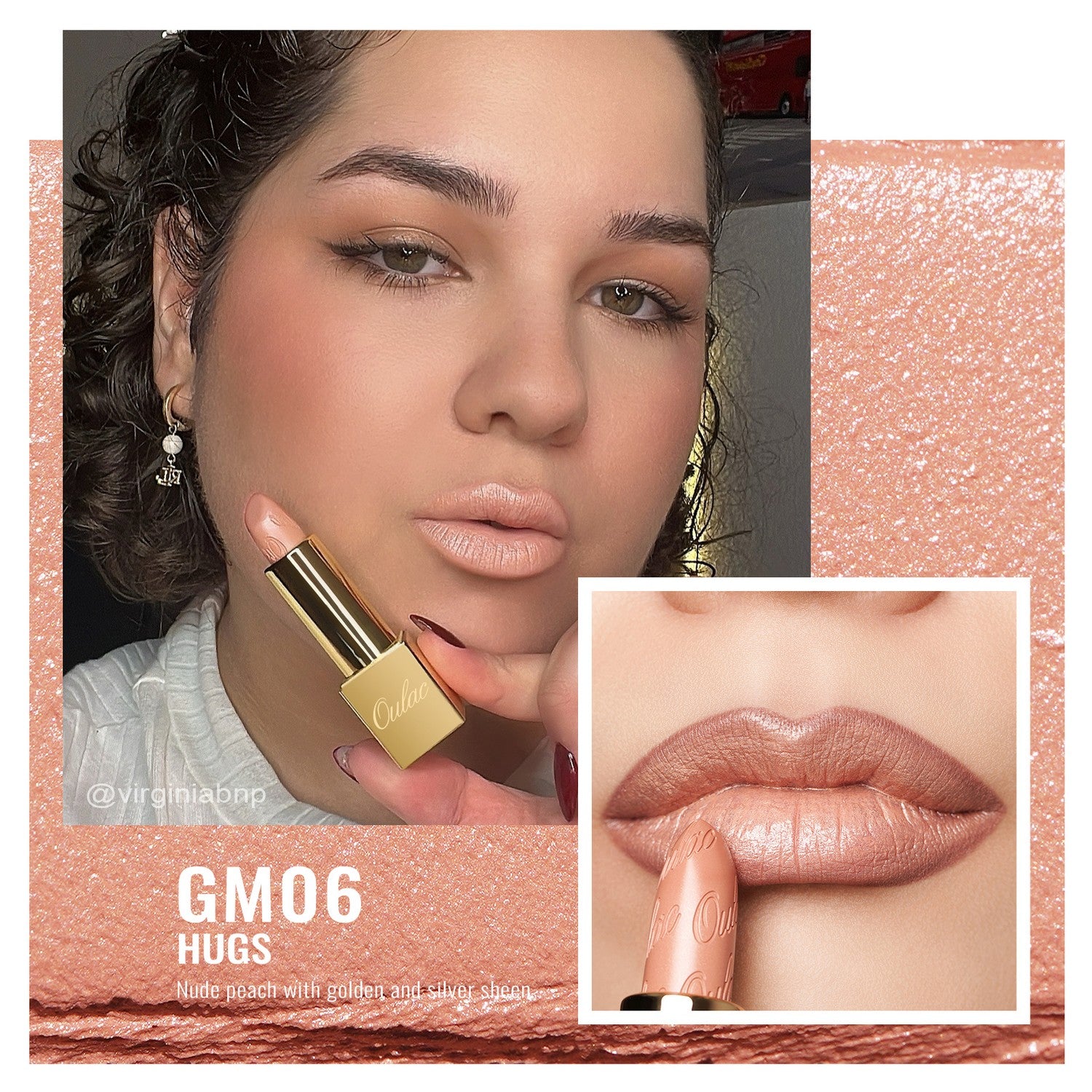 Metallic Shine Lipstick | GM06 Hugs