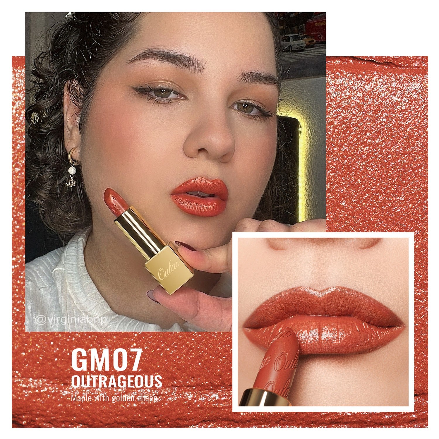 Metallic Shine Lipstick | GM07 Outrageous