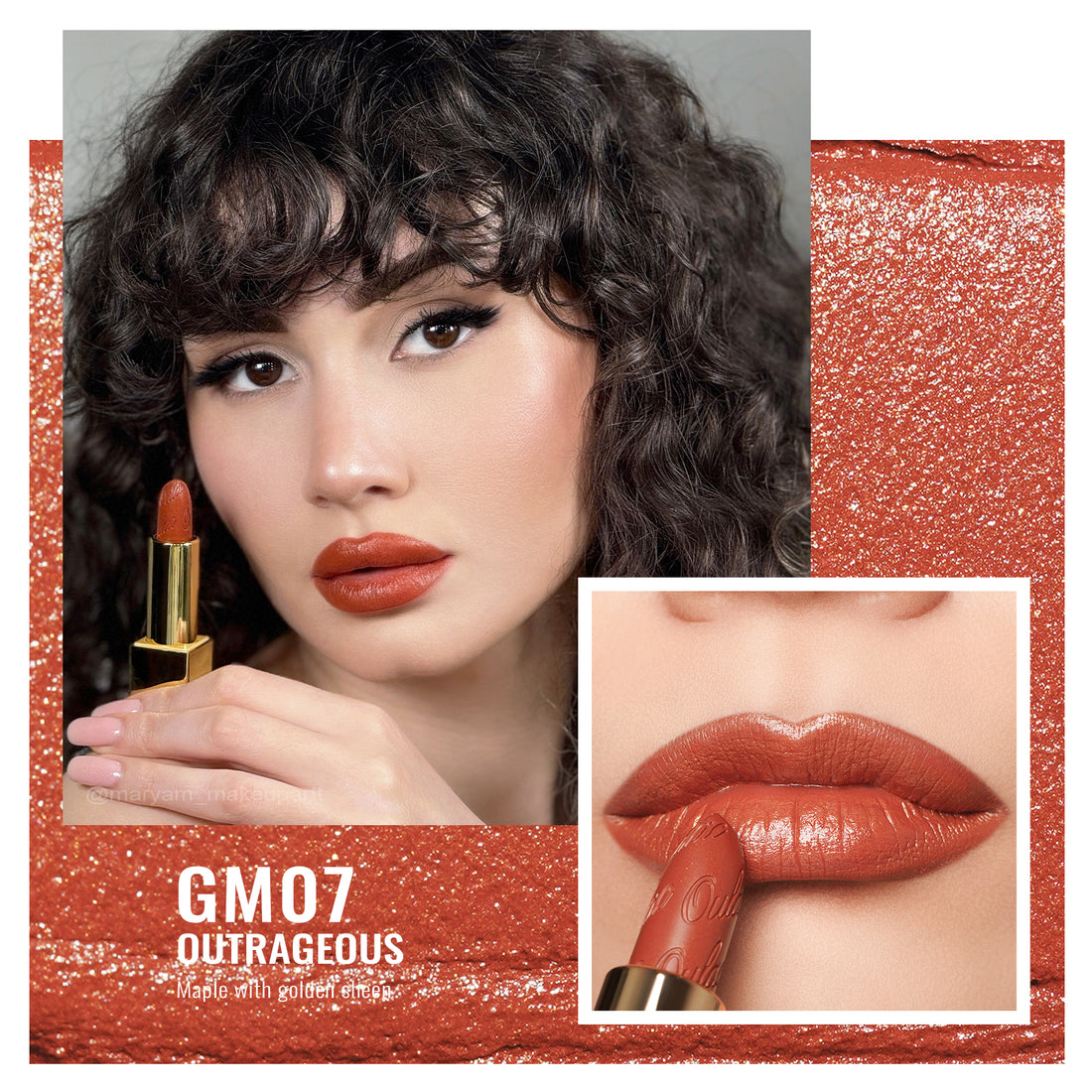 Metallic Shine Lipstick | GM07 Outrageous