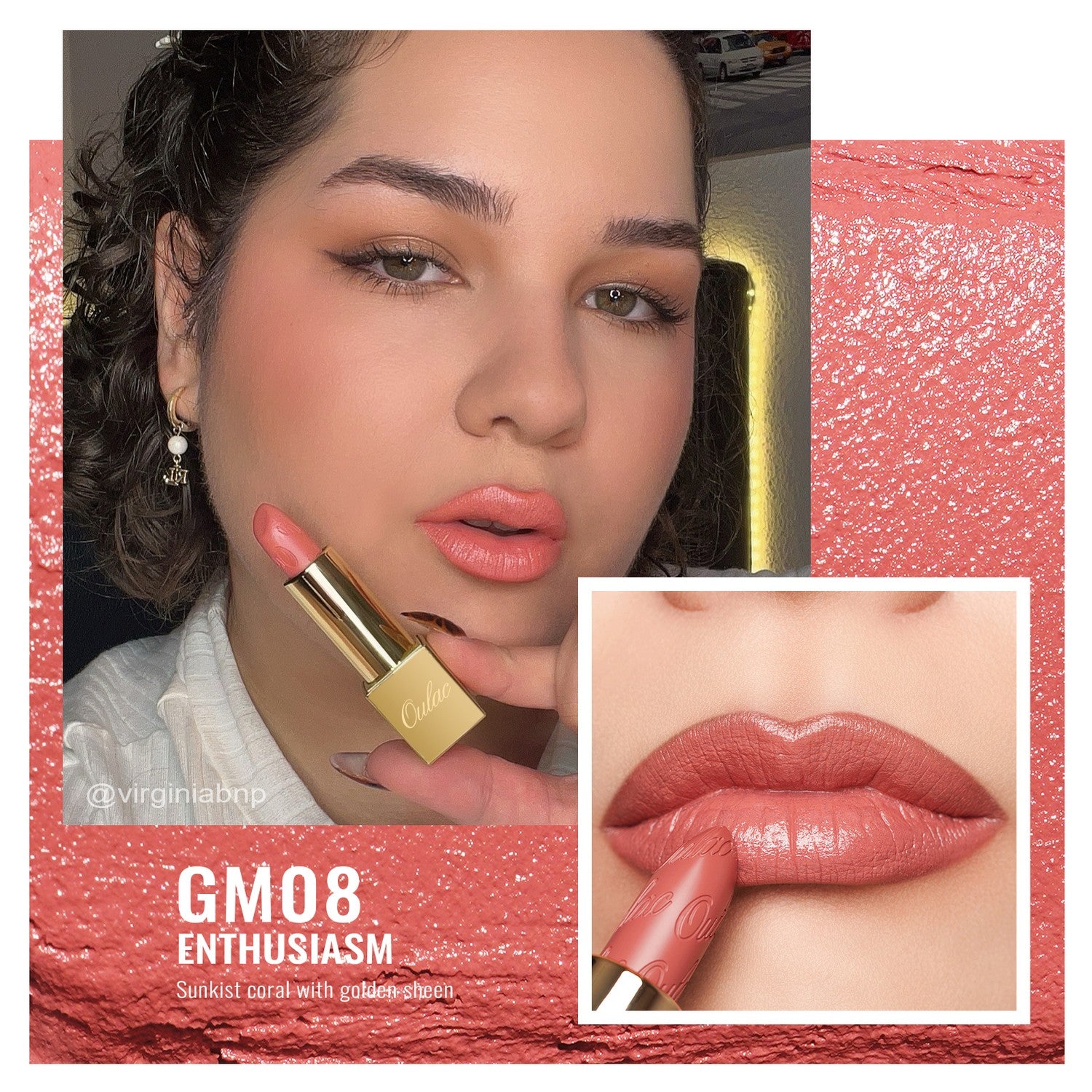 Metallic Shine Lipstick | GM08 Enthusiasm