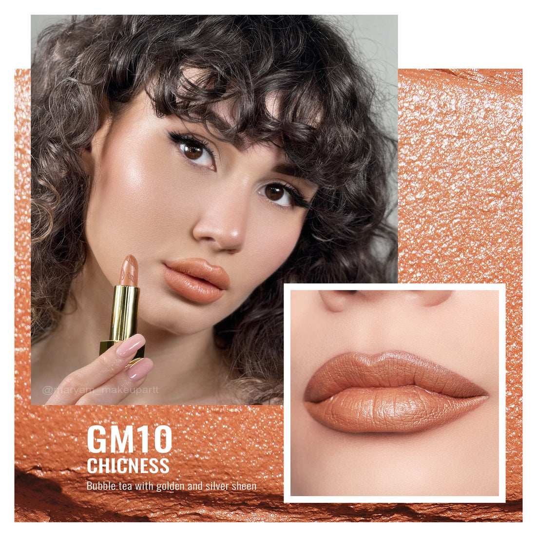 Metallic Shine Lipstick | GM10 Chicness